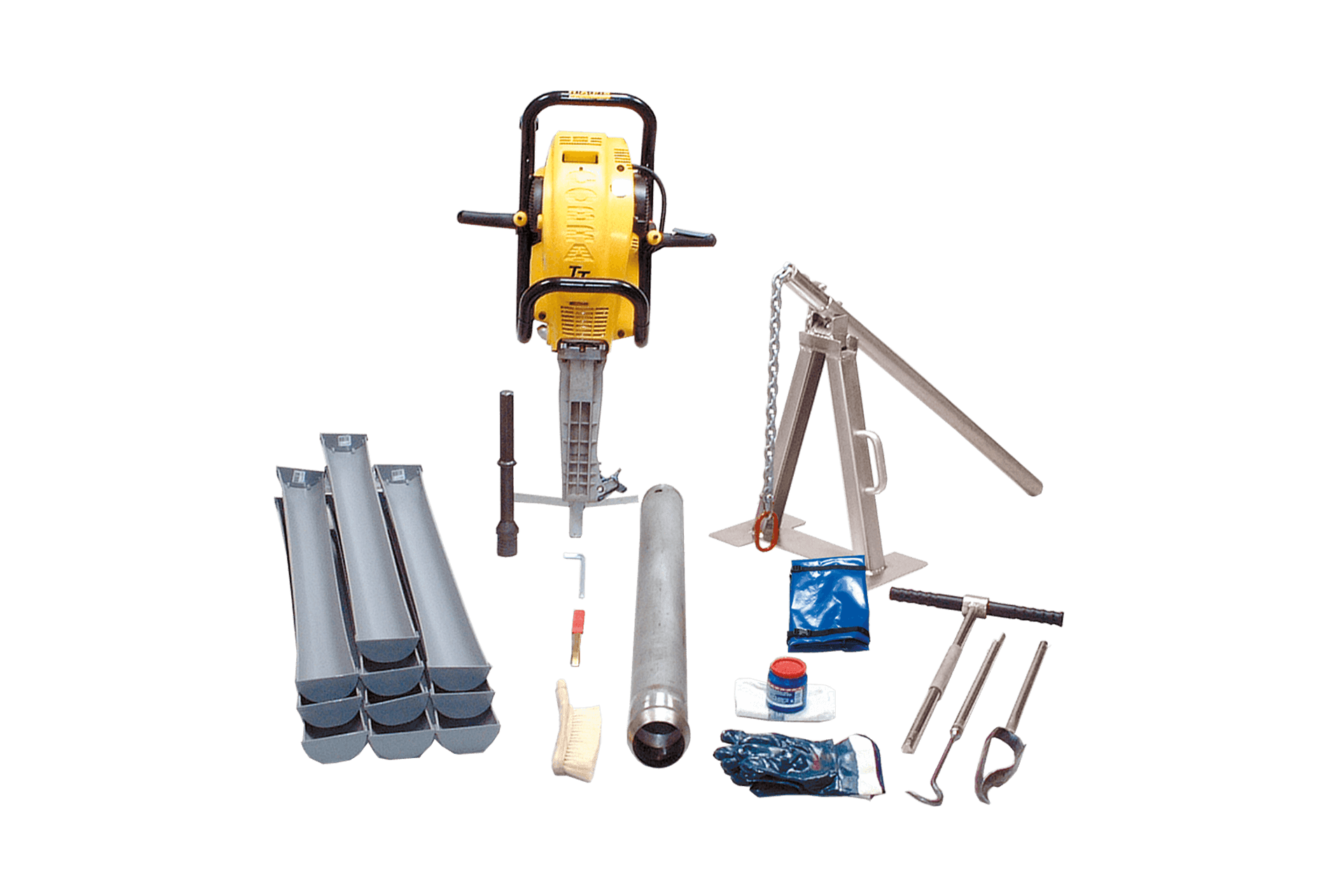 Soil column cylinder auger set 